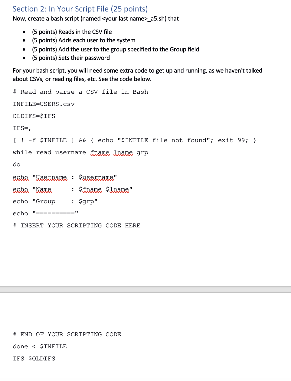 Solved Section 1: In Your Terminal (30 points) (3 points) | Chegg.com