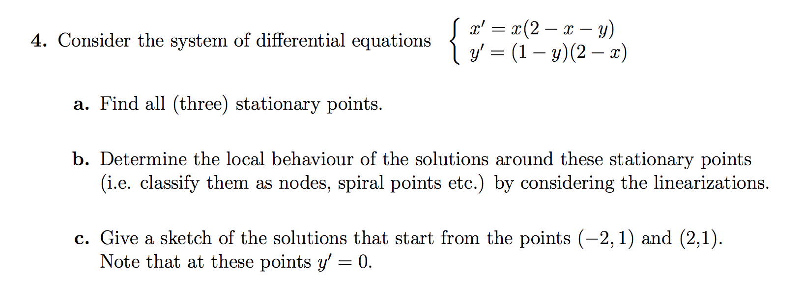 4a Solving 2 (2 – 2 – y) = 0 | (1 – y)(2 – x) = 0 is | Chegg.com