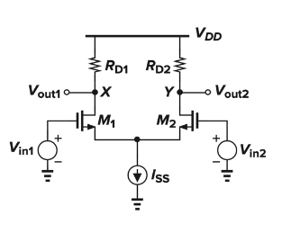 Solved 3. For a basic differential amplifier (shown in | Chegg.com