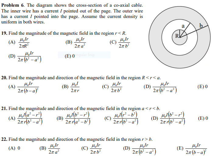 Solved Problem 6. The diagram shows the cross-section of a | Chegg.com