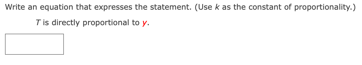 Solved Write an equation that expresses the statement. (Use | Chegg.com