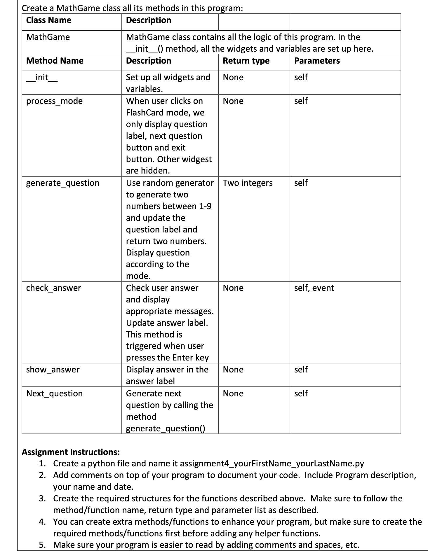 Solved You are designing a GUI program for kids to learn | Chegg.com