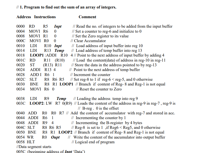 You need to simulate one complete job (Array Sum). | Chegg.com
