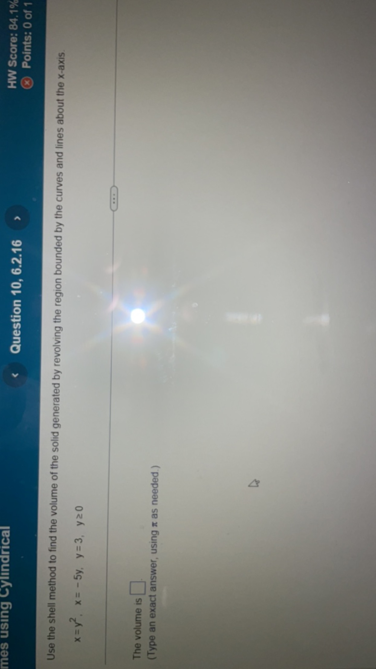 Solved Use the shell method to find the volume of the solid | Chegg.com