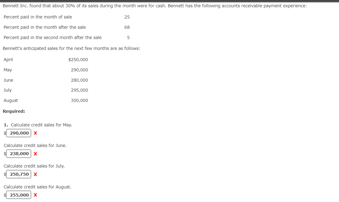 solved-bennett-inc-found-that-about-30-of-its-sales-during-chegg