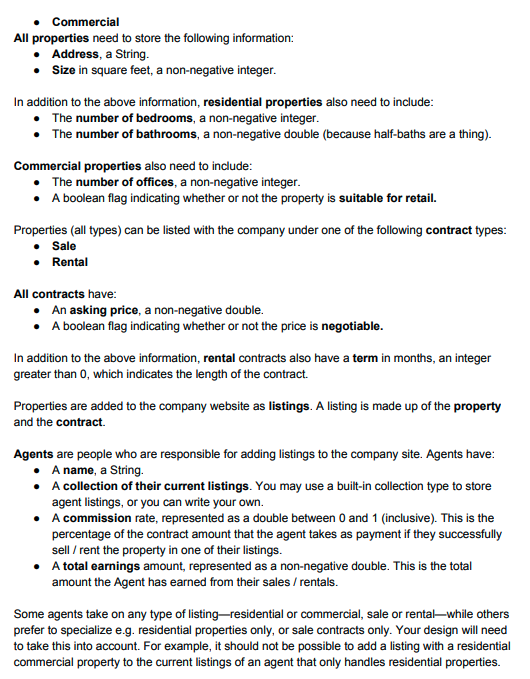 The problem Your team has been commissioned to build | Chegg.com