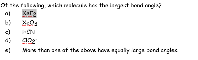 solved-of-the-following-which-molecule-has-the-largest-bond-chegg