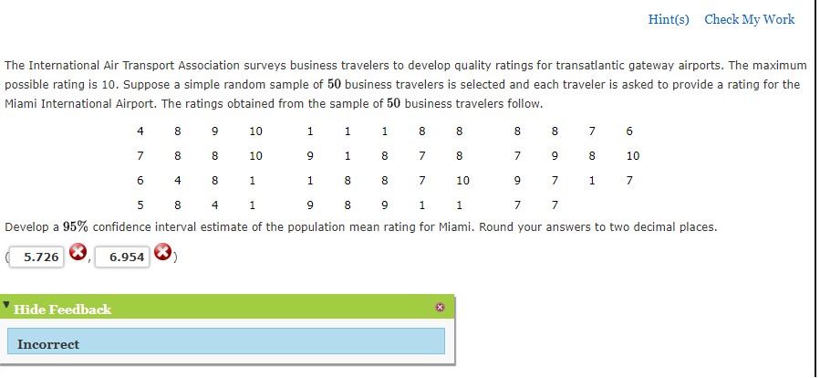 Solved The International Air Transport Association Surveys | Chegg.com