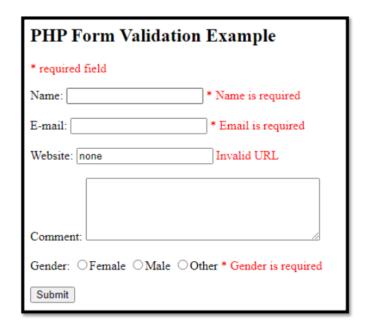 Solved Using Post Method, Create “formValidation.php” Page | Chegg.com