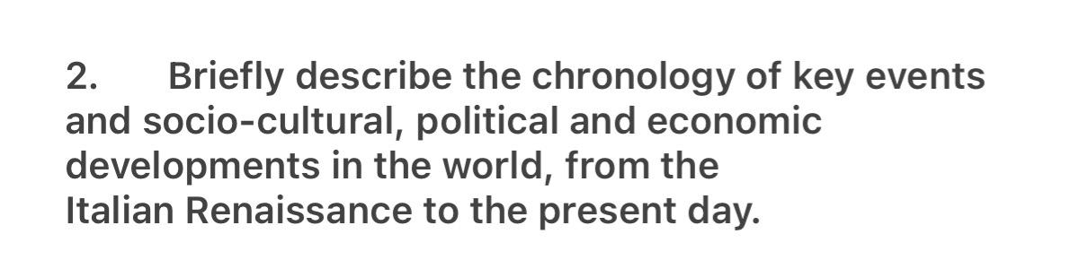 Solved 2. Briefly describe the chronology of key events and | Chegg.com