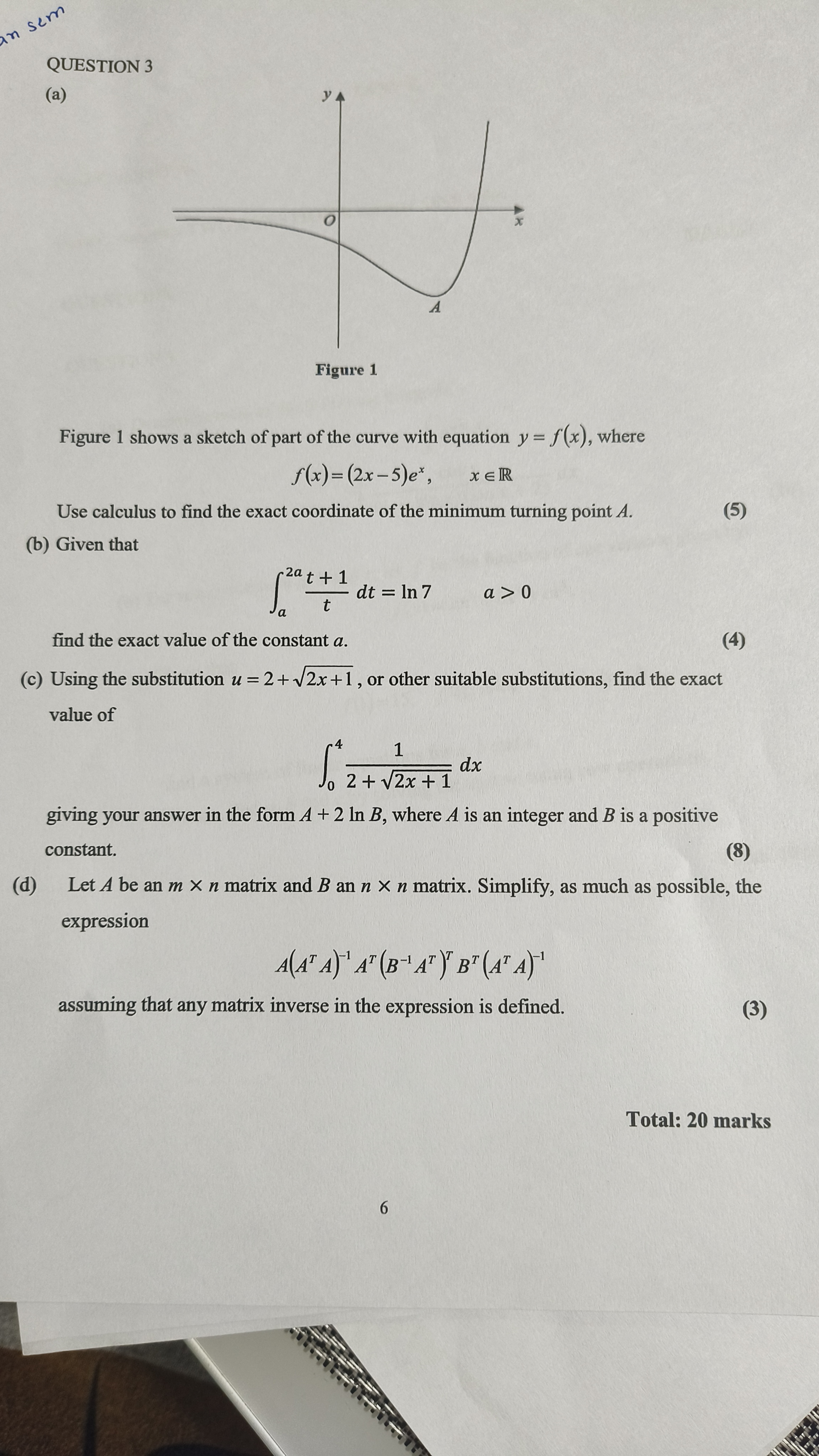 Solved QUESTION 3(a)Figure 1 ﻿shows a sketch of ﻿part of | Chegg.com