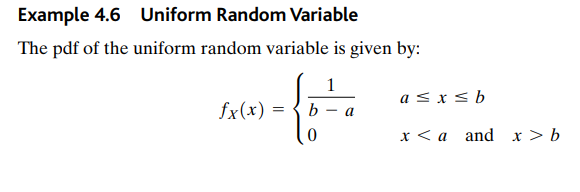 Solved The pdf of the uniform random variable is given by: | Chegg.com