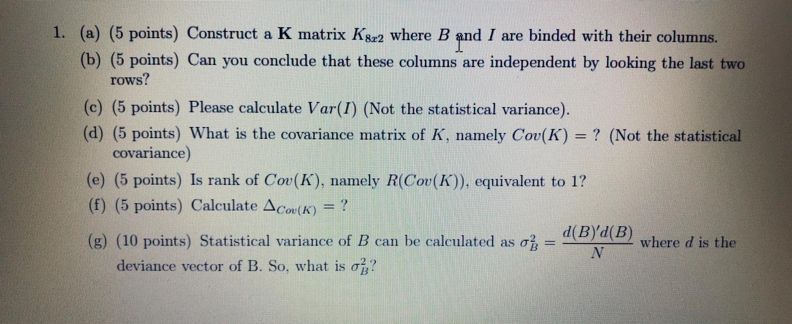 B=(5, 3, 1, 1, 7, 0, 4, 9) I =(0, 0, 0, 4, 7, 4, 5, | Chegg.com