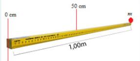 Solved A particle of mass 0.4 kg is fixed to the 100 cm mark | Chegg.com