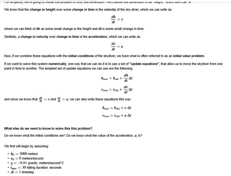 Solved PYTHON # Initialize variables h = 3000 # initial | Chegg.com
