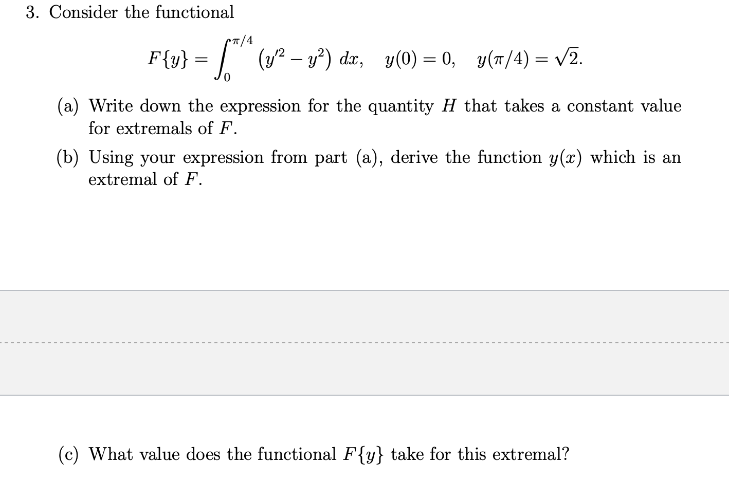 Solved 3 Consider The Functional F U 5 Jo Y2 Y2 Chegg Com