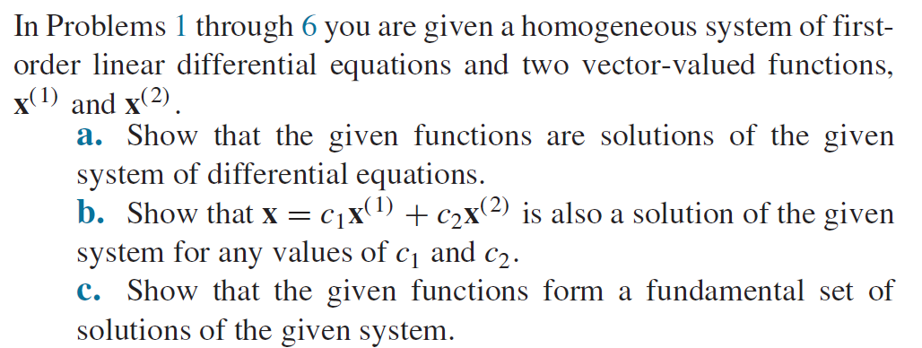 Homogeneous Problems Solved In Problems 1 through 6 you are given a homogeneous | Chegg.com