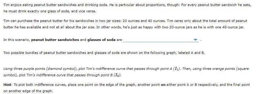 Solved Tim enjoys eating peanut butter sandwiches and | Chegg.com