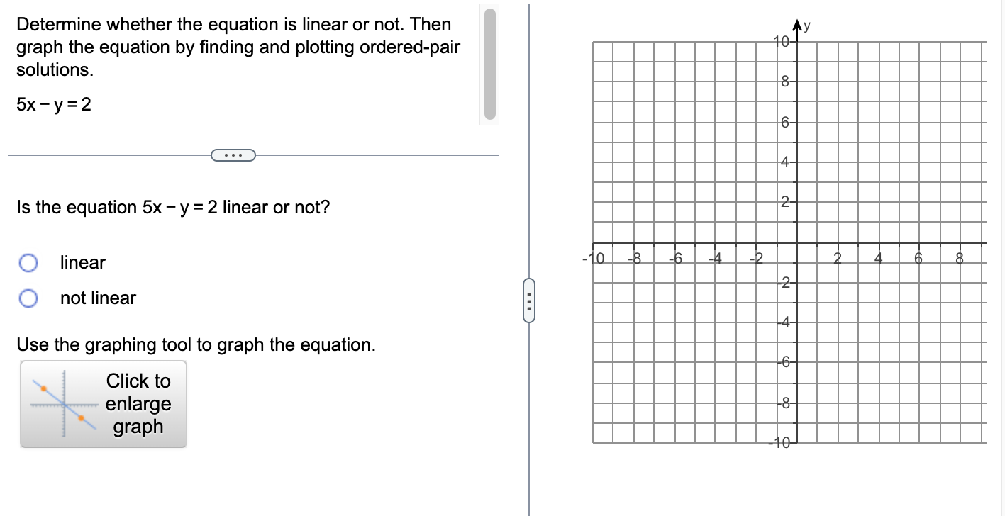 Solved Determine Whether The Equation Is Linear Or Not Then Chegg Com