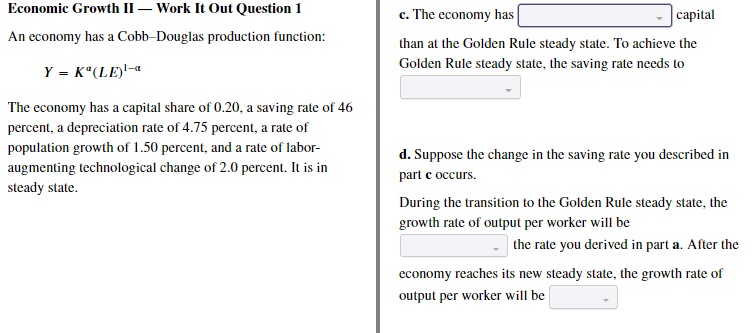 Solved a. At what rates do total output and output per | Chegg.com