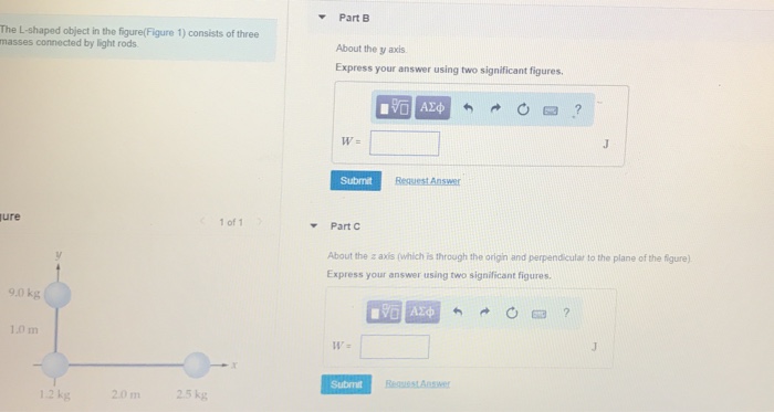 Solved Part A The L-shaped object in the figure(Figure 1) | Chegg.com