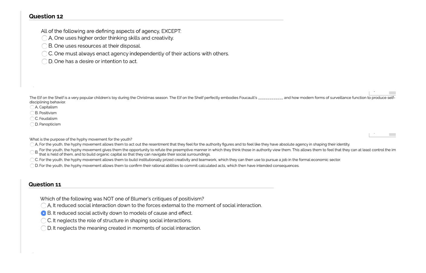 Solved Question 12 All of the following are defining aspects | Chegg.com