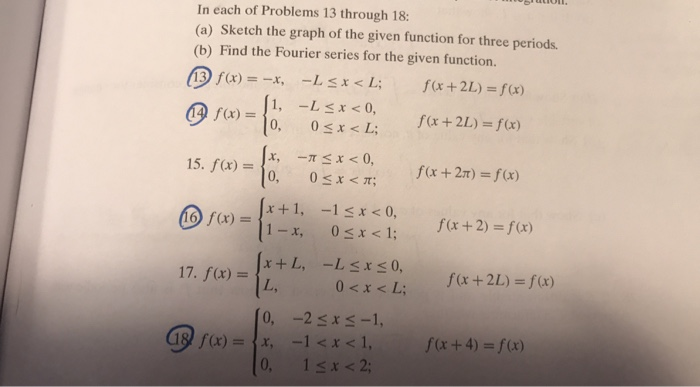 Solved In each of Problems 13 through 18 (a) Sketch the | Chegg.com