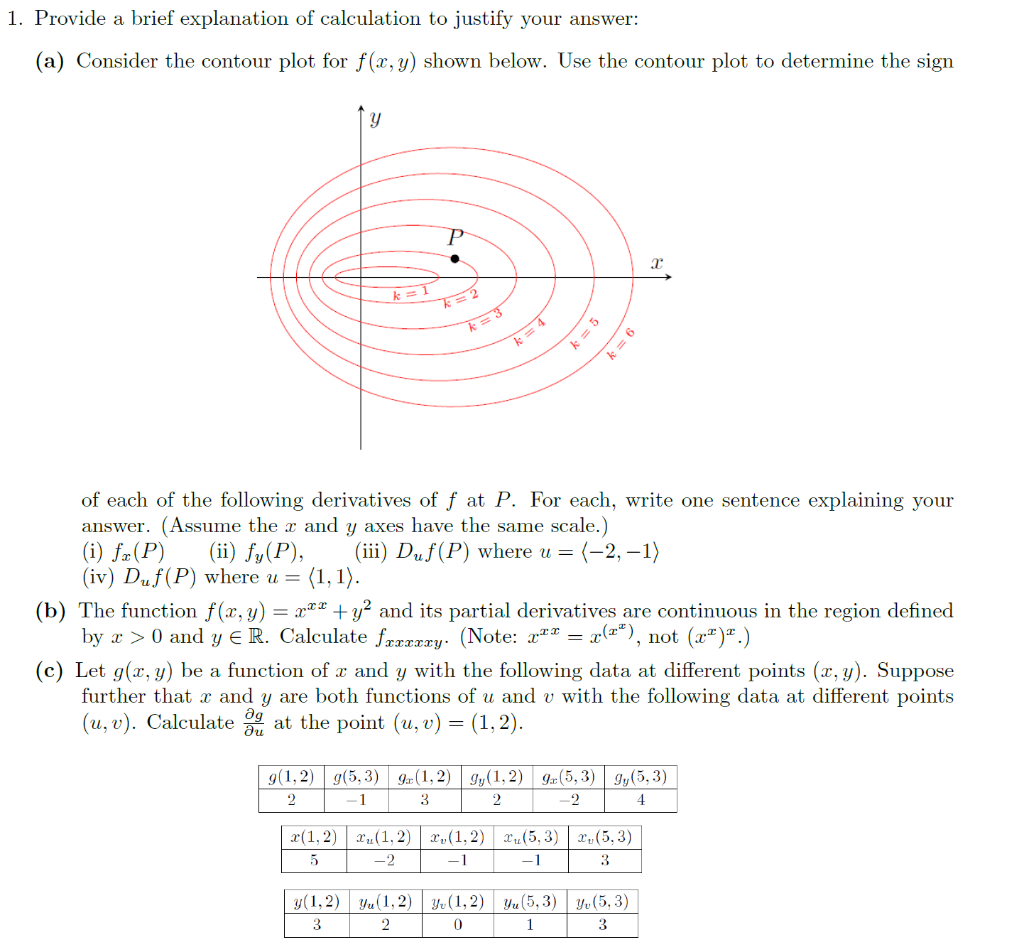 Solved 1. Provide a brief explanation of calculation to | Chegg.com