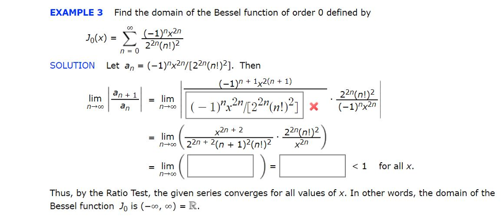 Solved Example 3 Find The Domain Of The Bessel Function Of Chegg Solved Example 3 Find The Domain Of The Bessel Function Of Chegg