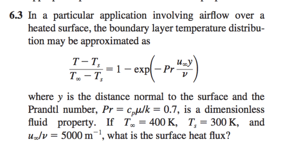 Solved 6.3 In a particular application involving airflow | Chegg.com