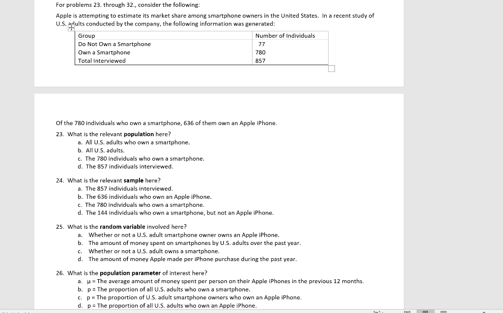 Solved For problems 23. through 32., consider the following: | Chegg.com