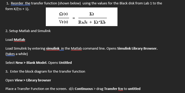 Solved 1. Reorder the transfer function (shown below) using | Chegg.com