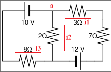 Solved a M 10 V 30 il 20 i2 70. 802 i3 12 V H | Chegg.com