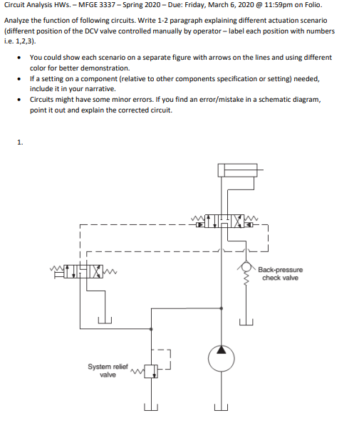 Circuit Analysis HWS. - MFGE 3337 - Spring 2020 - | Chegg.com