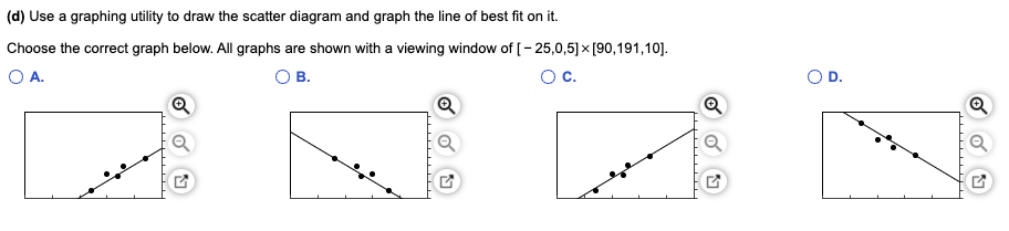 Solved For the data given below, answer parts (a) through | Chegg.com