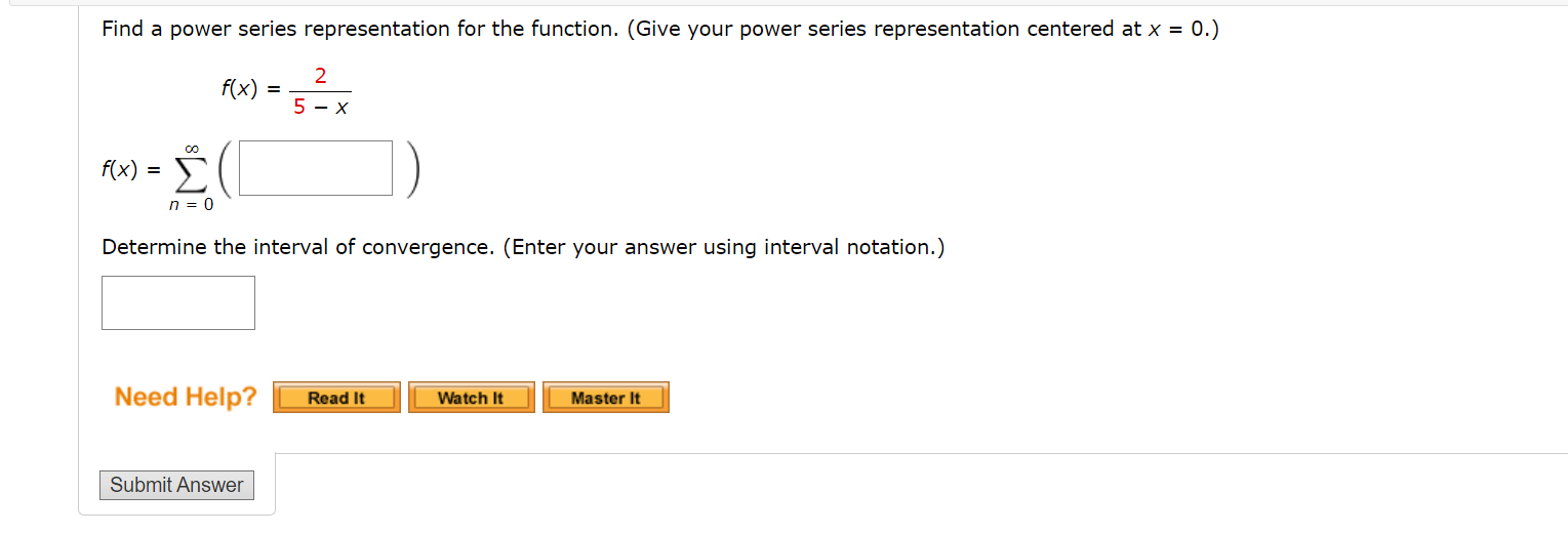 Solved Find A Power Series Representation For The Function. | Chegg.com