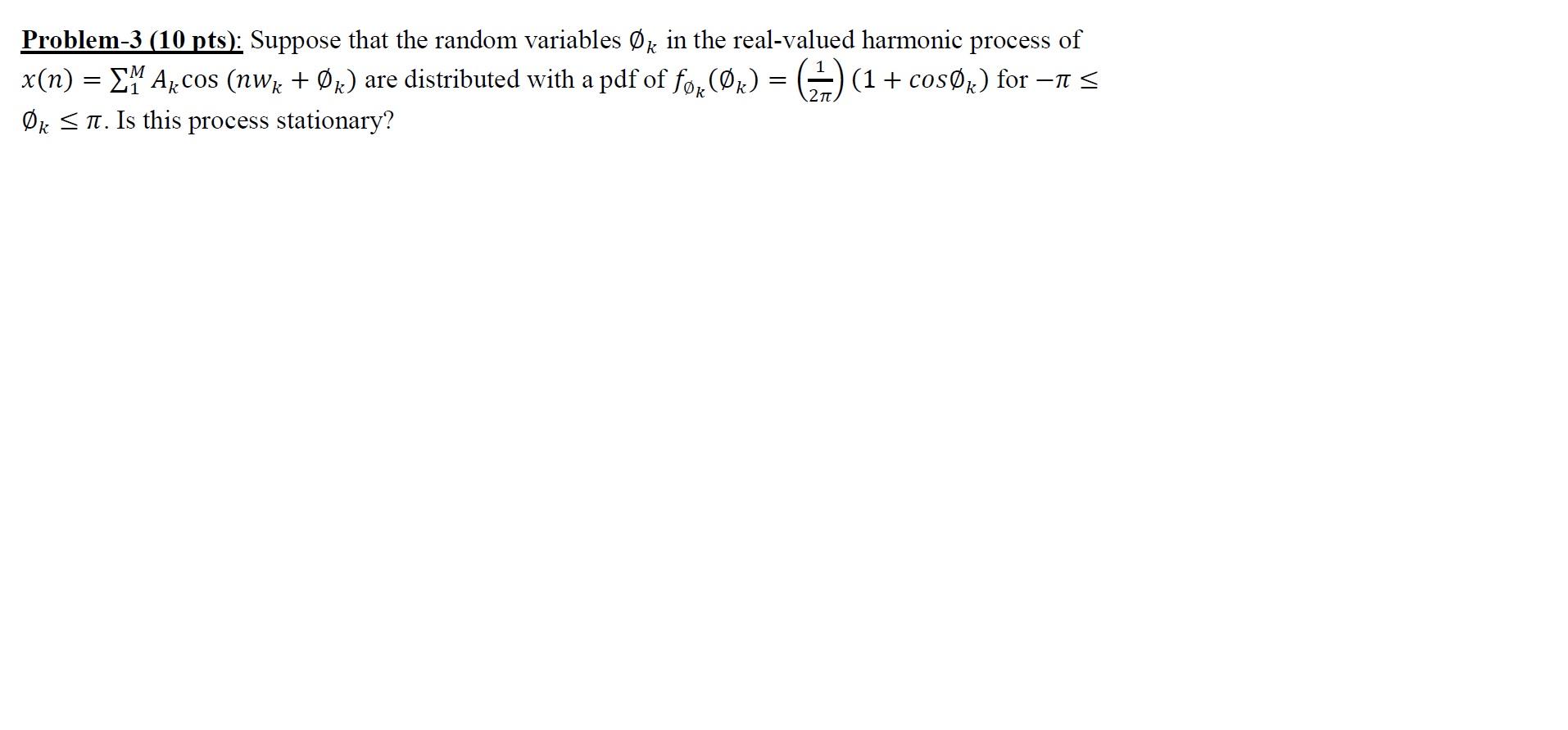 Solved Problem-3 (10 Pts): Suppose That The Random Variables | Chegg.com