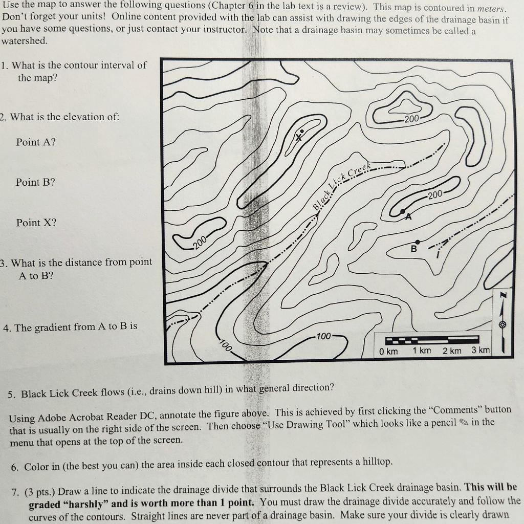 Solved Use the map to answer the following questions | Chegg.com