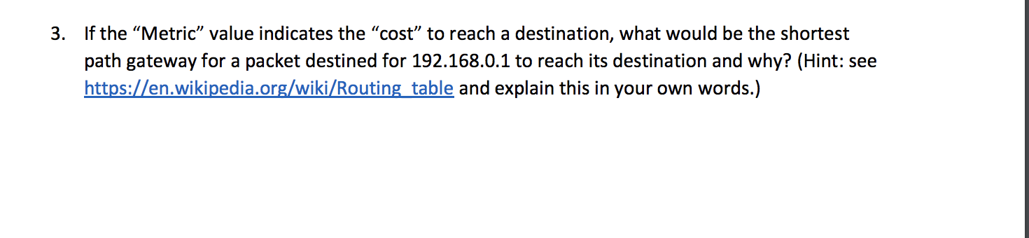 Lab 3. Putting it all together Using the following | Chegg.com