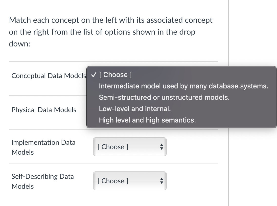 Solved Match each concept on the left with its associated | Chegg.com