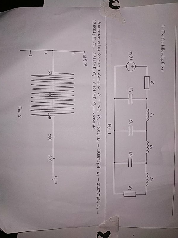 Solved Draw filter's amplitude-frequency response (AFR) | Chegg.com