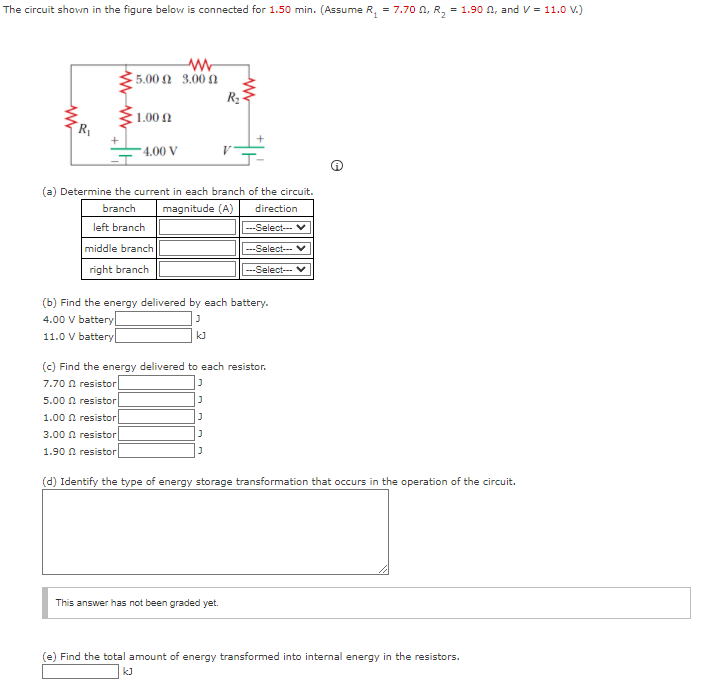 Solved The circuit shown in the figure below is connected | Chegg.com