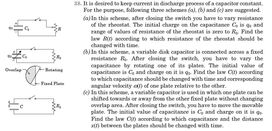 Solved 38. It is desired to keep current in discharge | Chegg.com