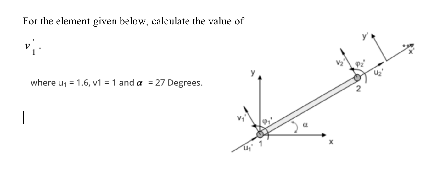 Solved For the element given below, calculate the value of | Chegg.com