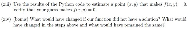 Solved Please Help On Part Xiii. I Have Also Provided The | Chegg.com