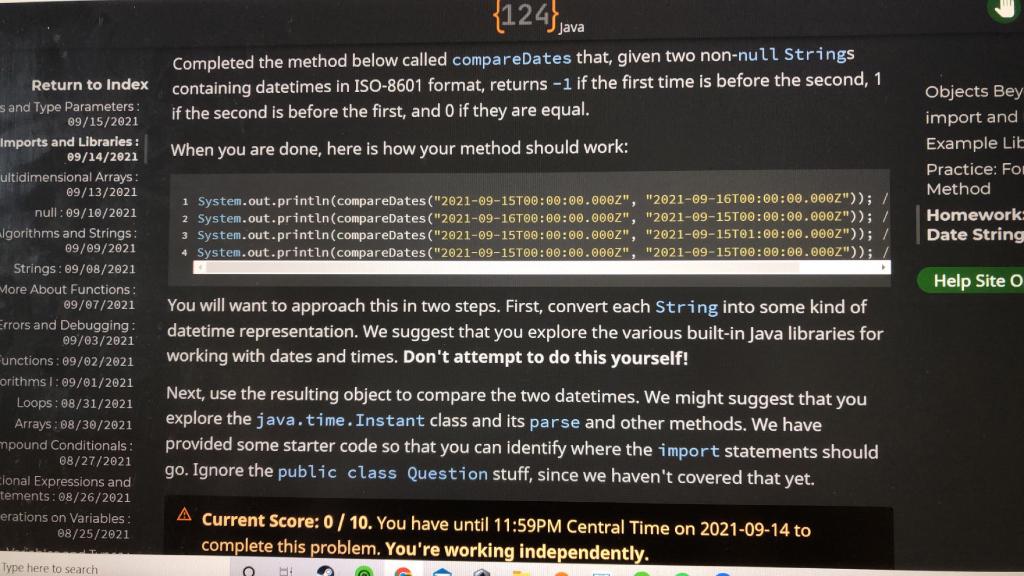 Solved 124java Completed The Method Below Called Chegg Com