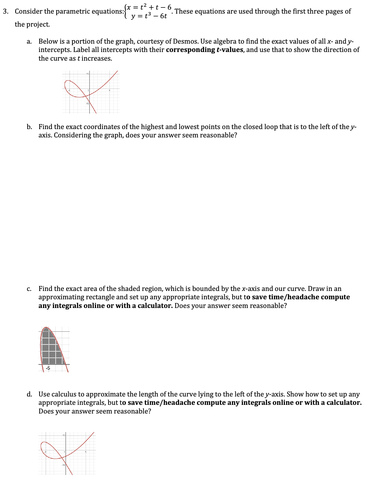 Solved 3. Consider the parametric equations: | Chegg.com