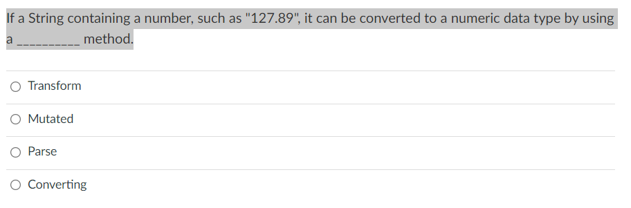 Solved If a String containing a number, such as 