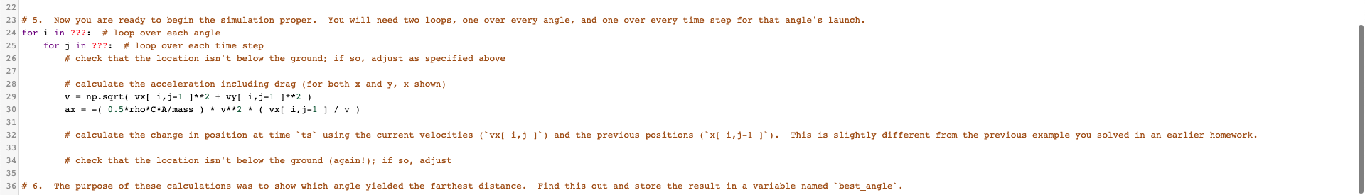 ANSWER IN PYTHON!!! Look at the code below and only | Chegg.com