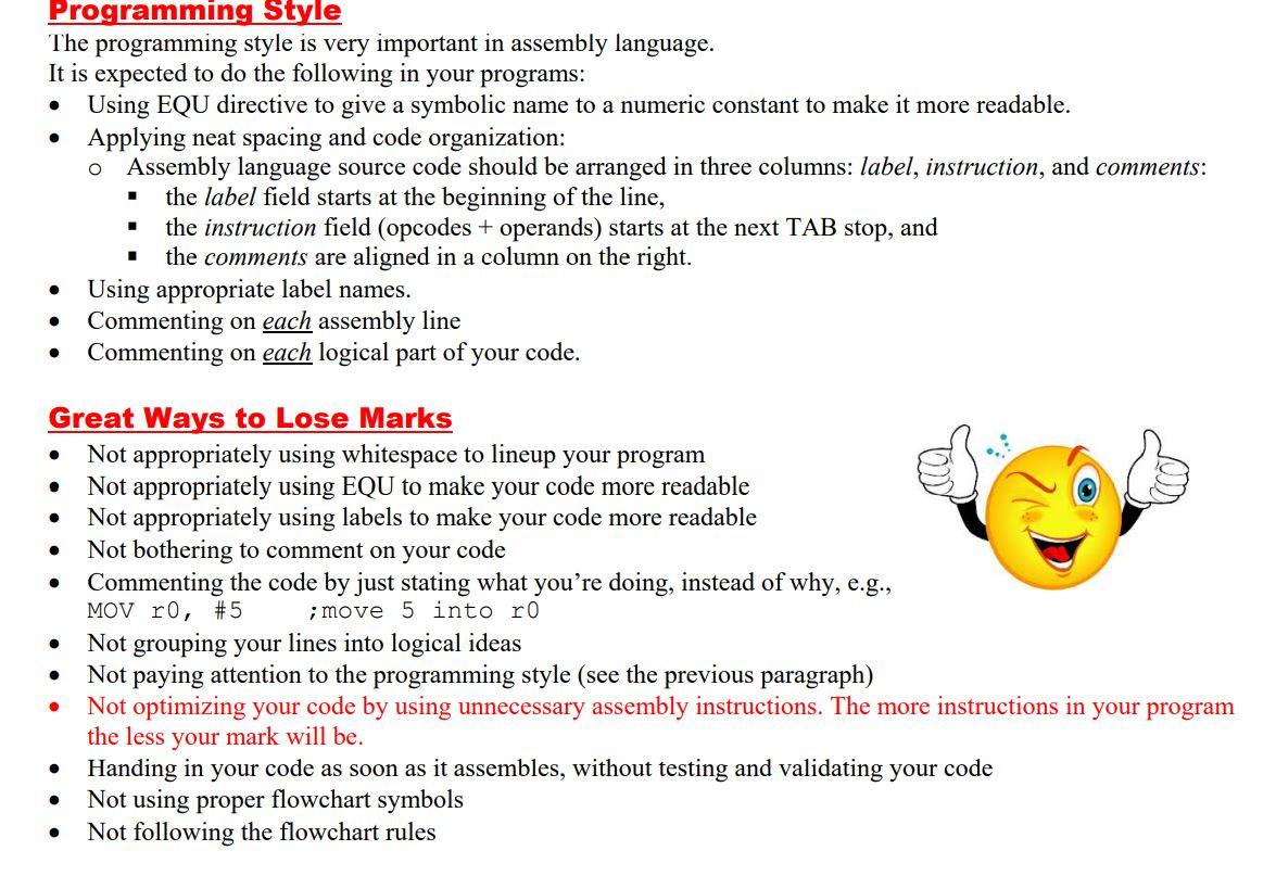 . Programming Style The programming style is very | Chegg.com